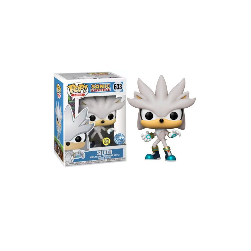 FUNKO POP Silver 633 - Sonic Edición Especial Brillante en la Oscuridad - 889698522496