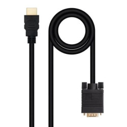 Cable Conversor HDMI/M a VGA/M - 1.8m · Negro