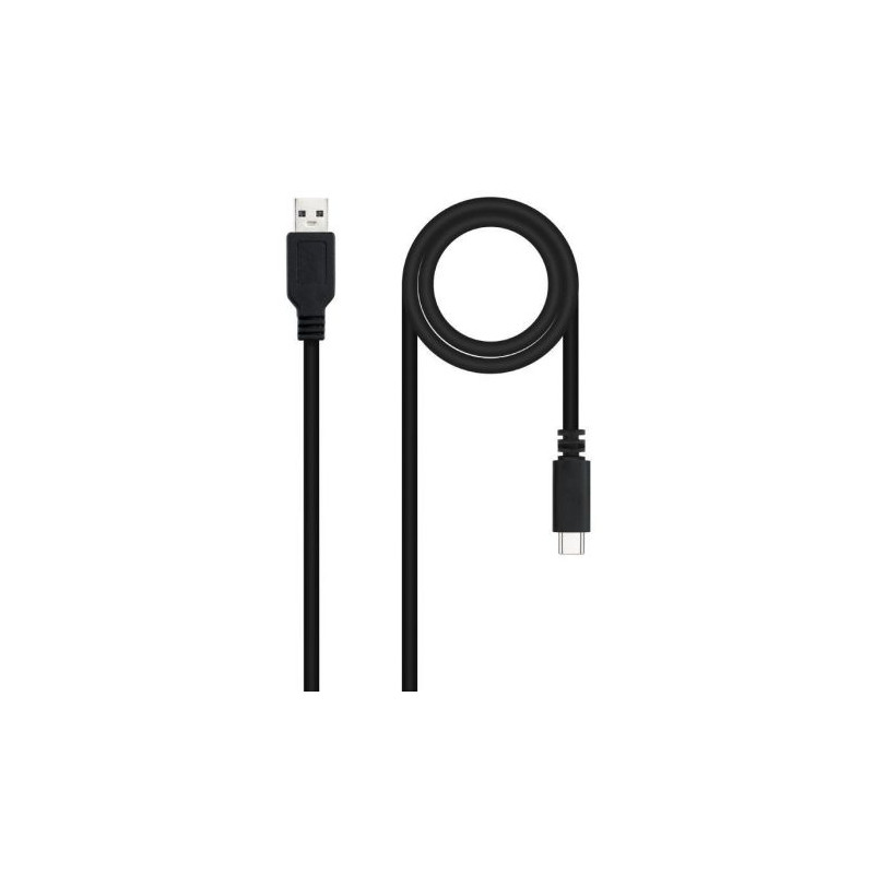 Cable USB 2.0 Tipo C/M a USB/M - 1.5m · Negro