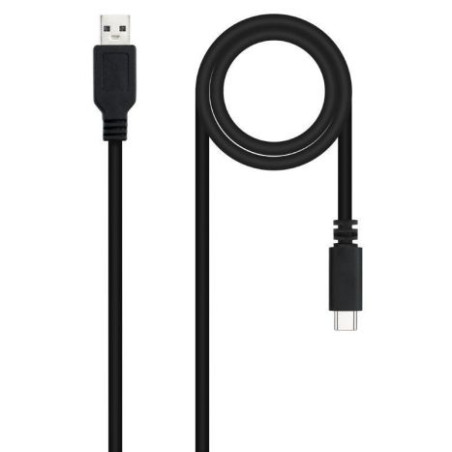 Cable USB 2.0 Tipo C/M a USB/M - 1.5m · Negro