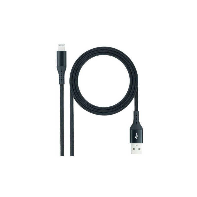 Cable USB 2.0 a Lightning - 1m · Negro