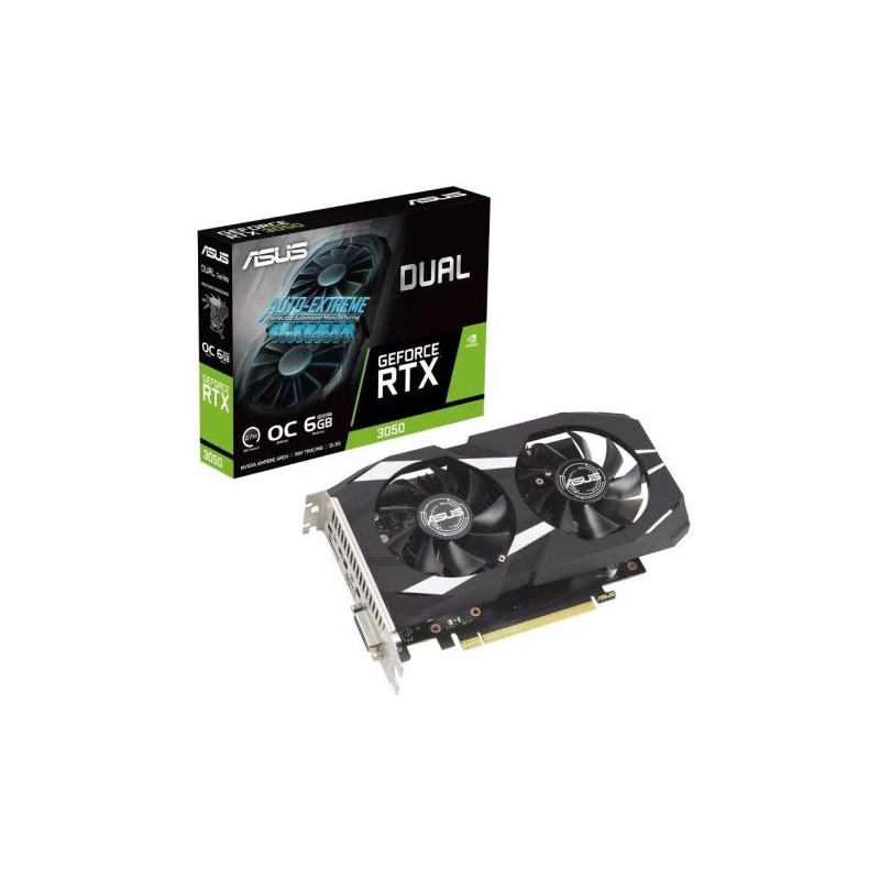 Tarjeta Gráfica ASUS Dual Geforce RTX 3050 OC 6GB GDDR6 - 90YV0K60-M0NA00