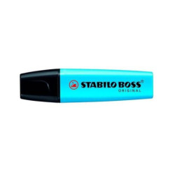 Subrayador STABILO BOSS 70/31  - 2/5mm · Azul Fluorescente · 10 Unidades
