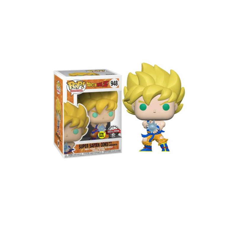 FUNKO POP Super Saiyan Goku en Kamehameha 948 - Dragon Ball Z Edición Especial Brillante en la Oscuridad - 889698556323