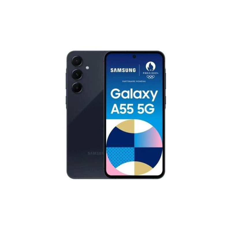 Smartphone SAMSUNG Galaxy A55 SM-A556BZKAEEB - 5G · Octa-Core · 6.6 FHD+ · 8GB · 128GB · Android · Negro