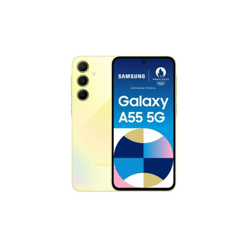 Smartphone SAMSUNG Galaxy A55 SM-A556BZYCEUB - 5G · Octa-Core · 6.6 FHD+ · 8GB · 256GB · Android · Amarillo