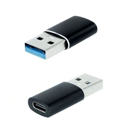 Adaptador USB 3.1/M a USB Tipo C/H - Negro