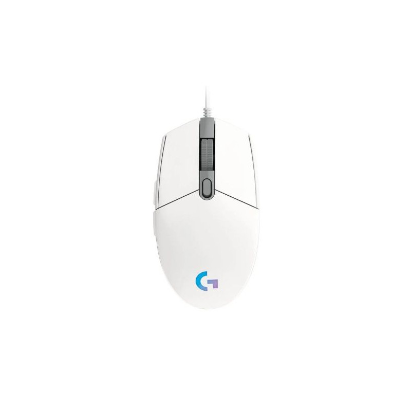 Ratón con Cable LOGITECH G102 - USB · 1000DPI · Blanco