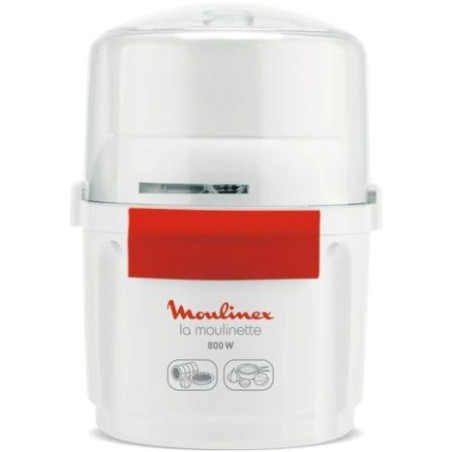 Picadora Electrica MOULINEX La Moulinette - 800W · 3 en 1 · Blanco