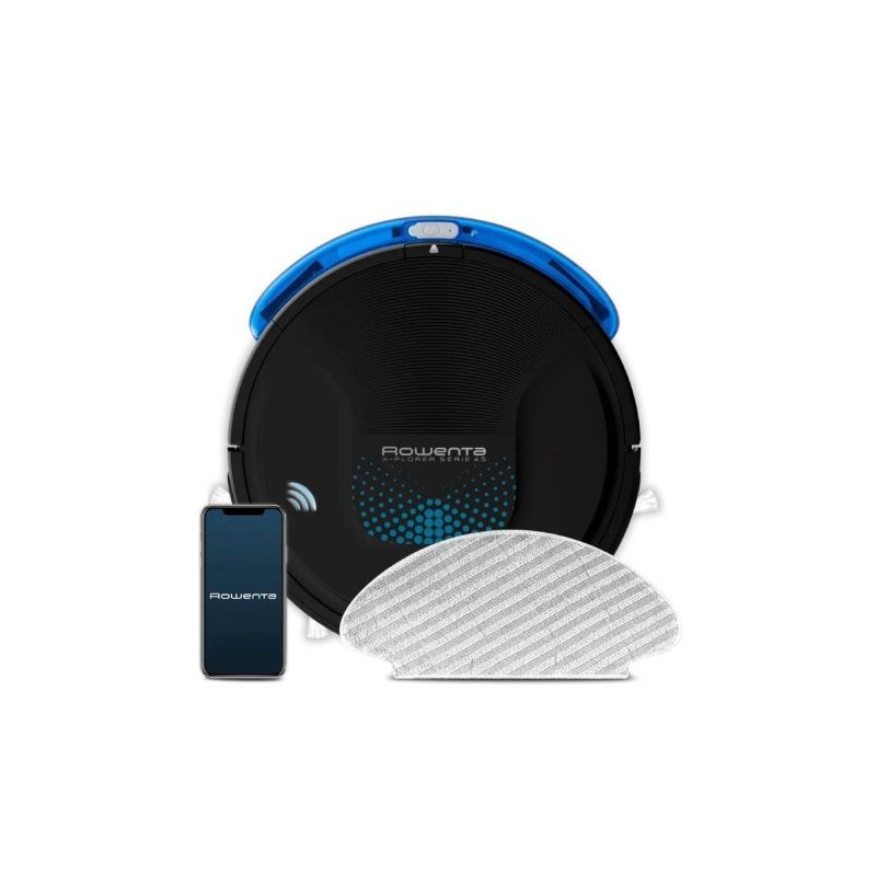 Robot Aspirador ROWENTA Explorer Serie 45 RR8275WH - Mop/Friegasuelos · WiFi · Bat. 2