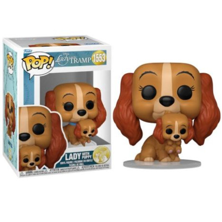 FUNKO POP Lady con Puppy 1553 - La Dama y el Vagabundo - 889698835688
