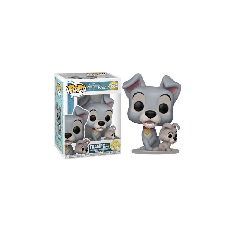 FUNKO POP Tramp con Puppy 1554 - La Dama y el Vagabundo - 889698835695