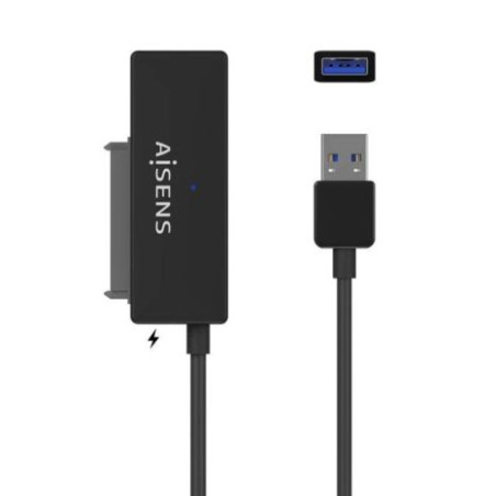 Adaptador para Discos Duros con Alimentador AISENS ASE-35A01B - USB 3.0 · SATA · Negro