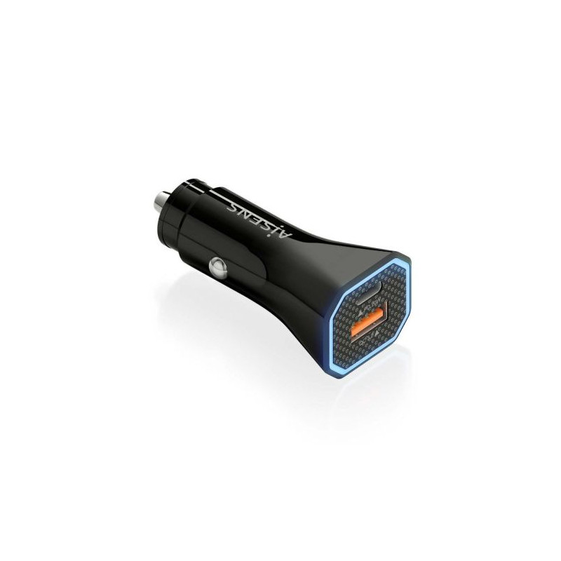 Cargador de Coche AISENS ASCH-CAR2PQC-BK - 38W · USB Tipo C · USB · Negro