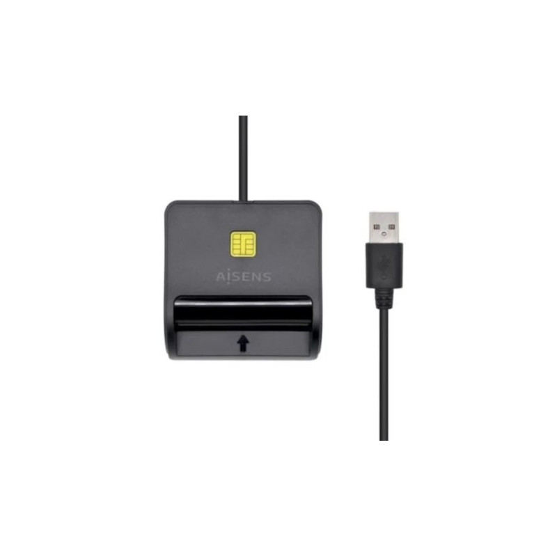 Lector  de Tarjetas Externo AISENS ASCR-SN02SD-BK - USB 2.0 · DNI · Negro