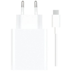 Cargador de Pared con Cable  XIAOMI - 67W · USB Tipo C · Blanco