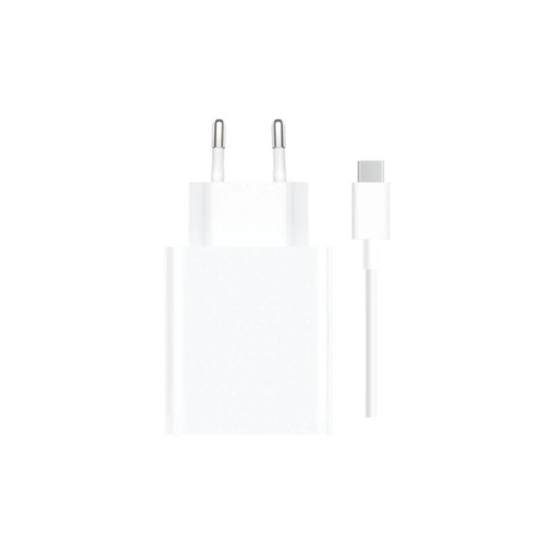 Cargador de Pared con Cable  XIAOMI - 67W · USB Tipo C · Blanco