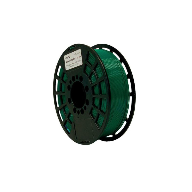 Filamento 3D GST3D PLA 1.75mm 1Kg Verde Militar - GST3D-ARMYGREEN