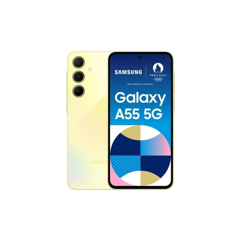 Smartphone SAMSUNG Galaxy A55 SM-A556BZYCEUE - Octa-Core · 6.6 FHD+ · 8GB · 256GB · Android · Amarillo