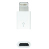 Adaptador Micro USB/H a Lightning /M - Blanco