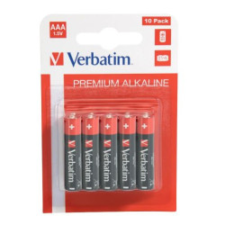 Pack 10 Pilas Alcalinas VERBATIM LR03 - 1.5V AAA