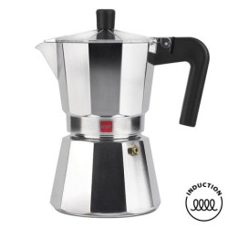 Cafetera Italiana MAGEFESA Catual Inducción- 12 Tazas · Acero Inoxidable