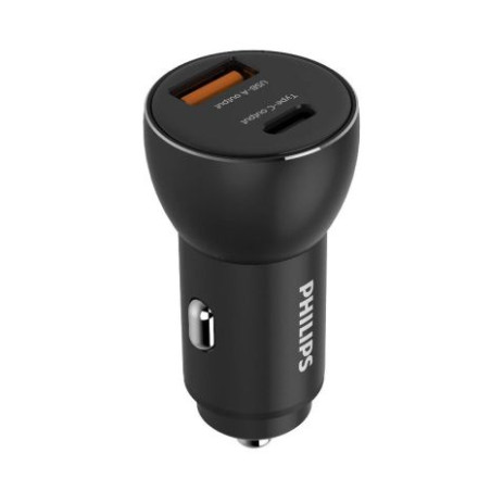 Cargador para Coche PHILIPS DLP2521 - 36W · USB Tipo A · USB Tipo C