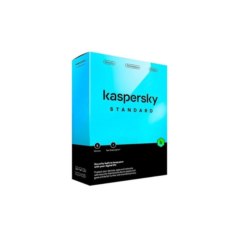 Antivirus KASPERSKY Standard KL1041S5EFS-MSBES - 5 Dispositivos · 1 Año