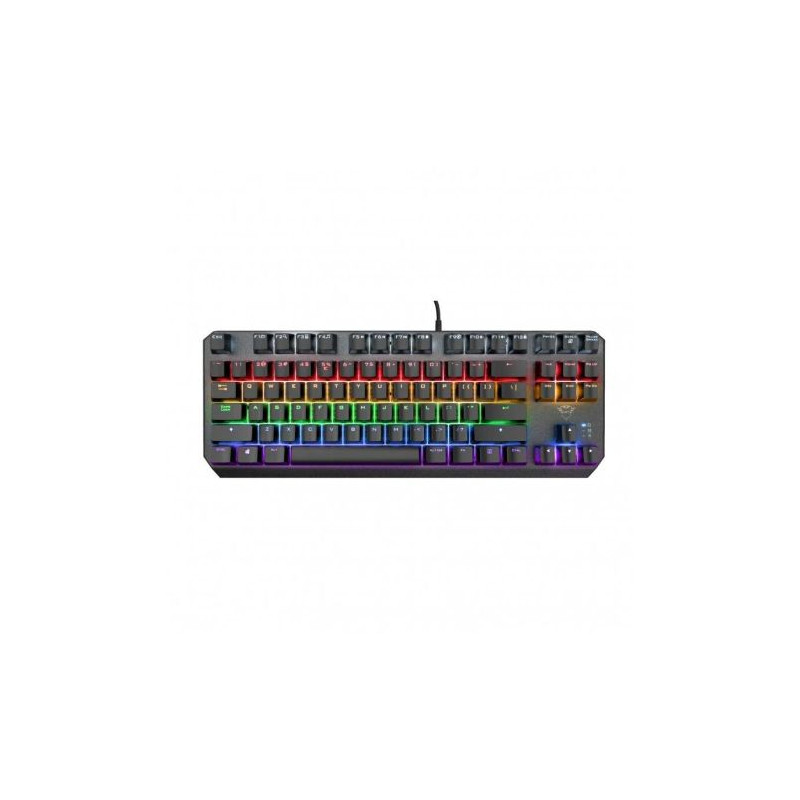 Teclado Gaming Mecánico TRUST GXT 834 Callaz  - USB 2.0 · Cable 180cm  · RGB · Negro