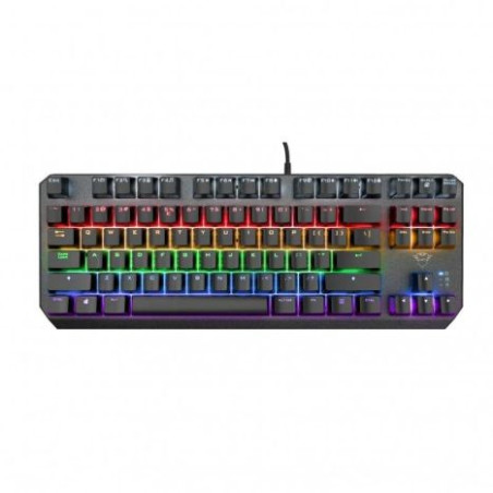 Teclado Gaming Mecánico TRUST GXT 834 Callaz  - USB 2.0 · Cable 180cm  · RGB · Negro