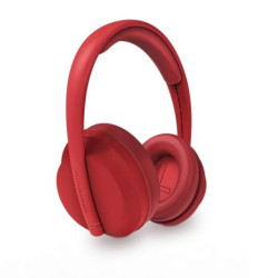 Auriculares Diadema con Bluetooth ENERGY SISTEM Hoshi Eco - USB Tipo C · BT · Microfono · Rojo