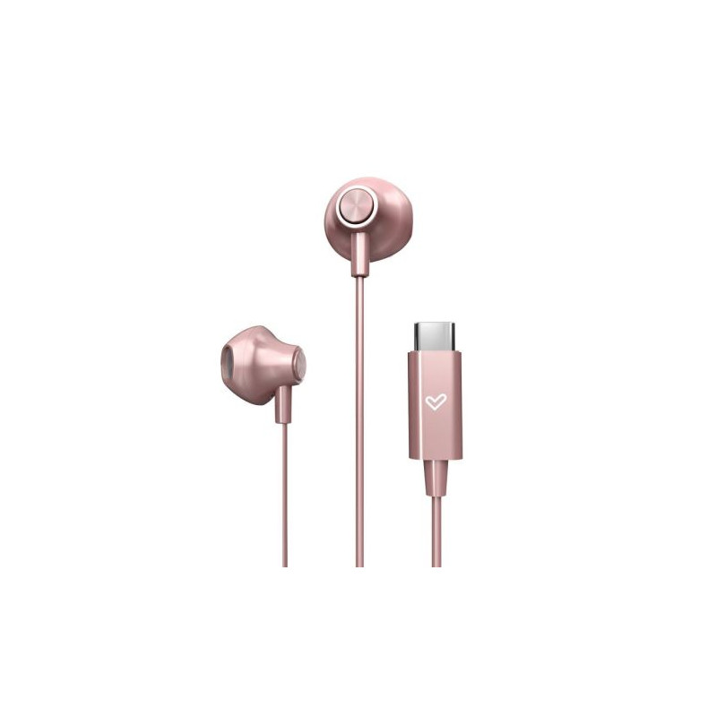 Auriculares con Cable ENERGY SISTEM EasyPods - USB Tipo C · Microfono · Rosa