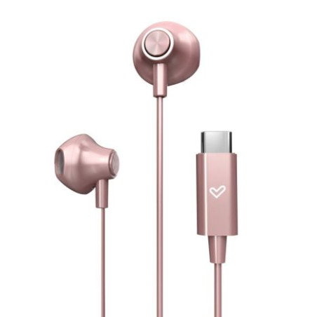 Auriculares con Cable ENERGY SISTEM EasyPods - USB Tipo C · Microfono · Rosa