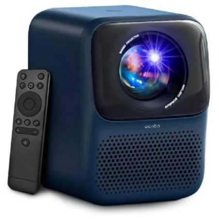 Proyector WANBO T2 Max New - Full HD · 40 · 140 · 450 Lúmenes · WIFI · BT · HDMI · Android · Azul