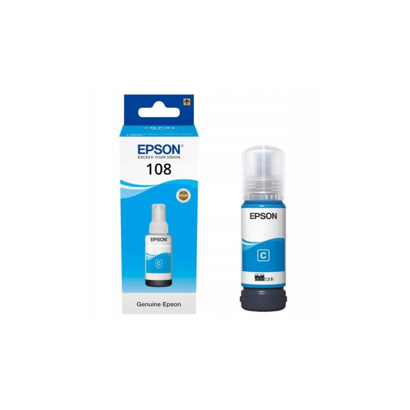 Botella Original EPSON 108 Cian - C13T09C24A [PAG-7200] [ML-70]