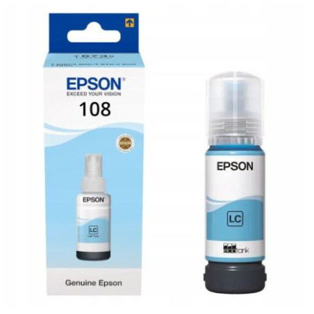 Botella Original EPSON 108 Cian claro - C13T09C54A [PAG-7200] [ML-70]