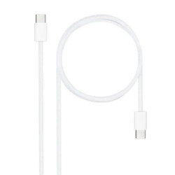 Cable USB 2.0 Tipo C/M a USB Tipo C/M - 2m · Blanco