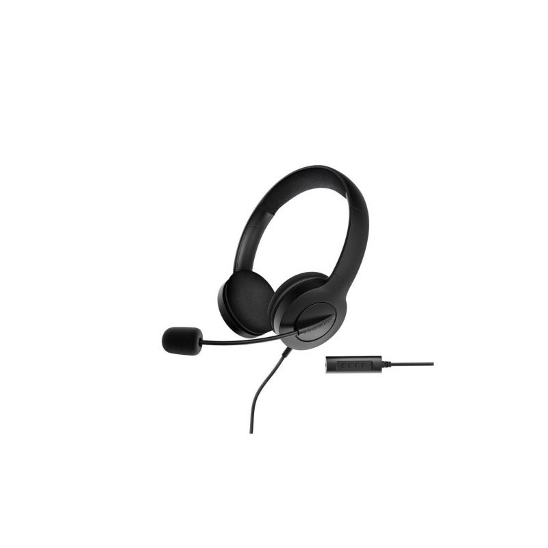 Auriculares Diadema con Cable ENERGY SISTEM - Jack 3.5mm · USB · Microfono Retráctil · Negro