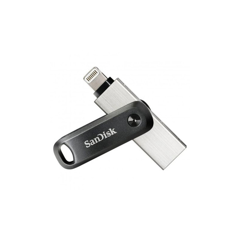 Pendrive SANDISK iXpand Go - 256GB · USB 3.0 · Negro/Plata