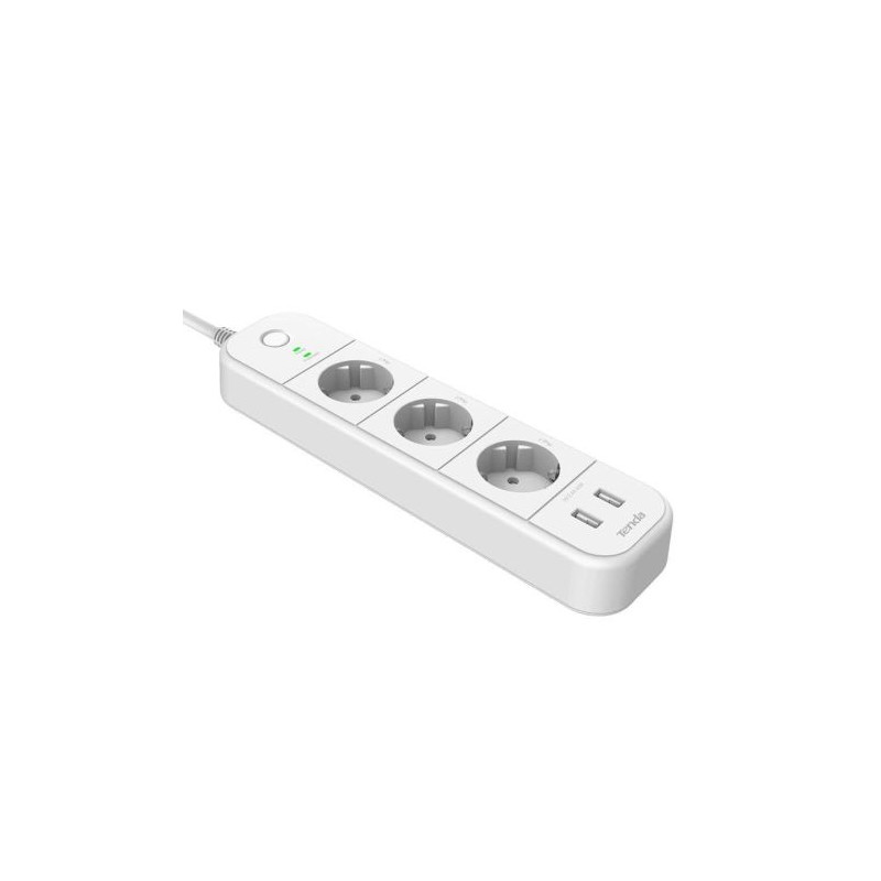 Regleta Inteligente 2xUSB Tipo A 3xSchucko - Control por APP · Blanco