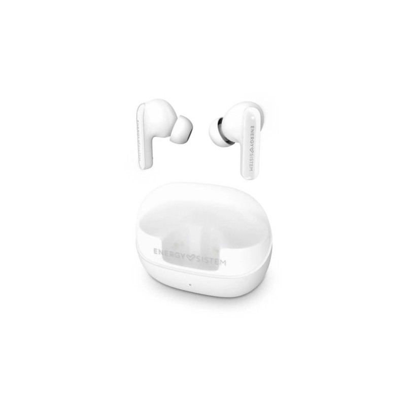 Auriculares Inalámbricos ENERGY SISTEM Serenity Anc  - BT 5.4 · Microfono · Estuche de Carga · Blanco