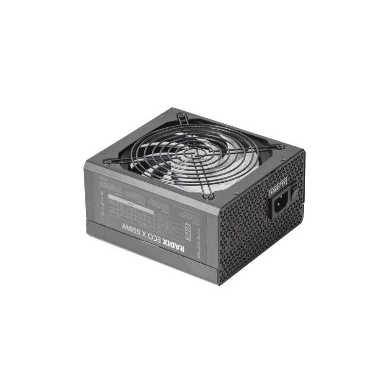 Fuente de Alimentación TACENS Radix Eco X 650 - 650W · Ventilador 140mm · ATX