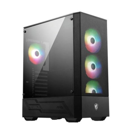 Caja Semitorre MSI Mag Forge 112R - ATX · Micro-ATX · Mini ITX · 2x3.5 · 3x2.5 · USB 3.2 · Negro