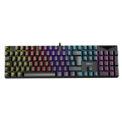 Teclado Gaming Mecánico con Cable  KROM Kasic Es - USB · Cable 150cm · RGB · Negro