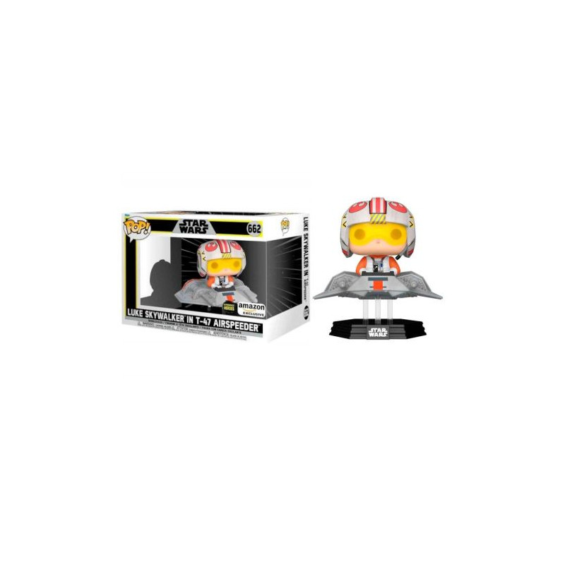 FUNKO POP Luke Skywalker en el Aerodeslizador T-47 662 - Star Wars Rides Edición Exclusiva - 889698744041