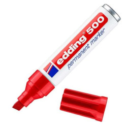 Marcador Permanente EDDING 500-02 - 2mm · 7mm · Rojo · 10 Unidades