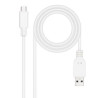 Cable USB 2.0/M a USB Tipo C/M - 2m · Blanco