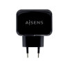 Cargador de Pared AISENS A110-0440 - 17W · 2xUSB 2.0 · Negro
