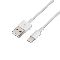Cable USB 2.0 Tipo A/M a Lightning/M - 2m · Blanco