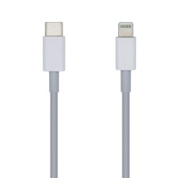 Cable USB 2.0 Tipo C/M a Lightning/M - 1m · Blanco